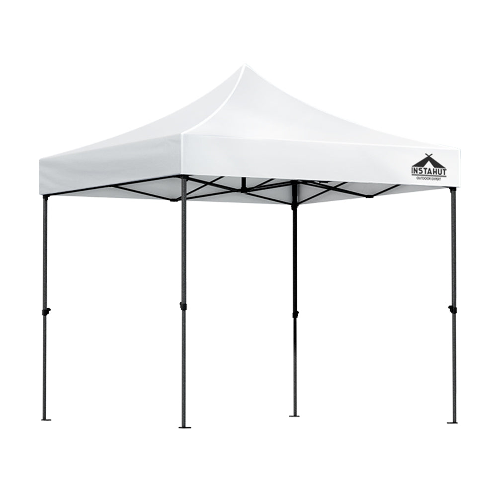 Instahut 3x3m Pop Up Gazebo Marquee White Outdoor Tent with Base Pods
