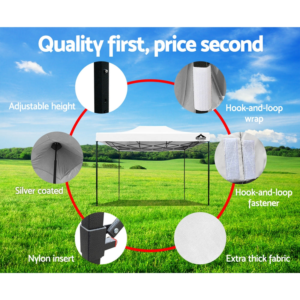 Instahut 3x4.5m Pop Up Gazebo 500D Oxford White