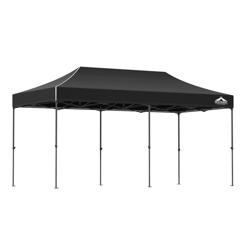 Instahut 3x6 Pop Up Gazebo Marquee 500D Black