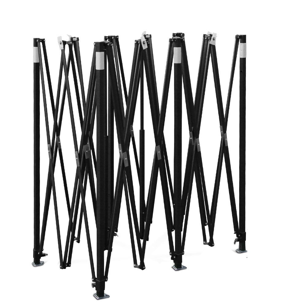 Instahut 3x6 Pop Up Gazebo Marquee 500D Black with Base Pods