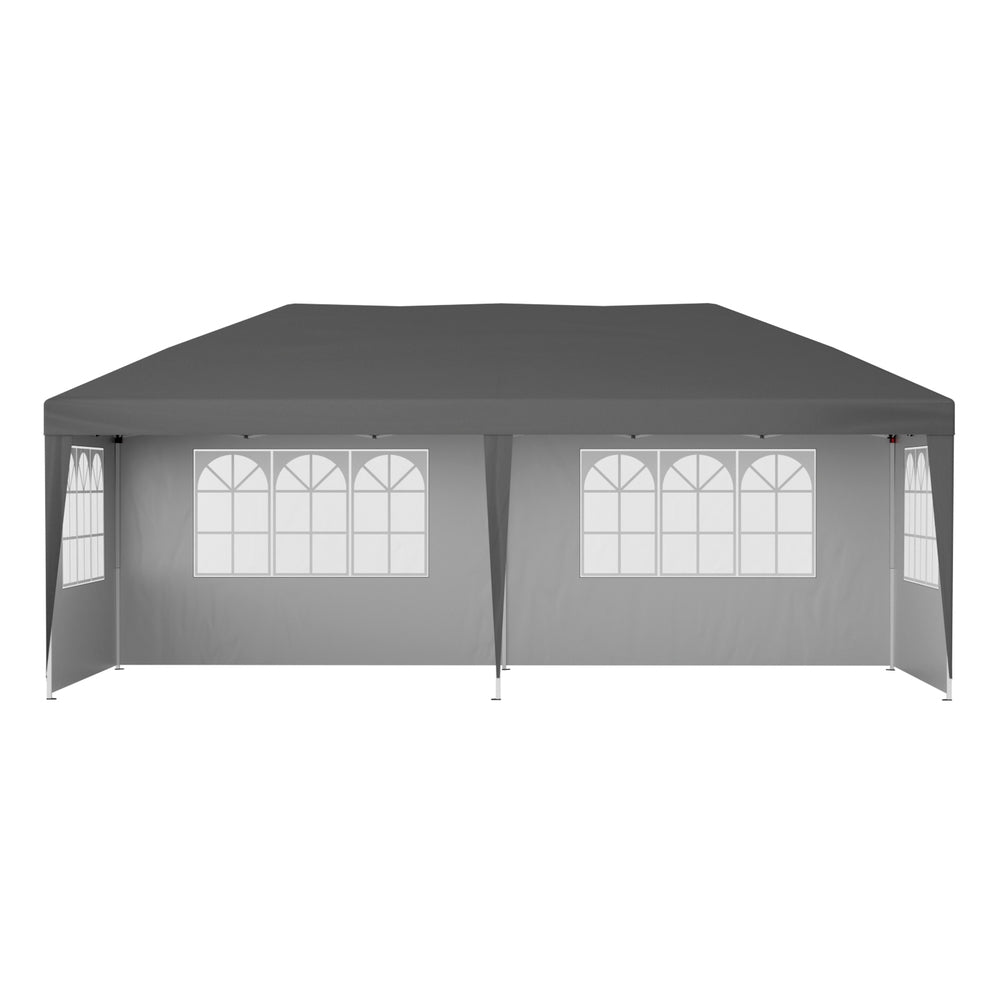 Instahut 3x6m Pop Up Gazebo Marquee Canopy Grey