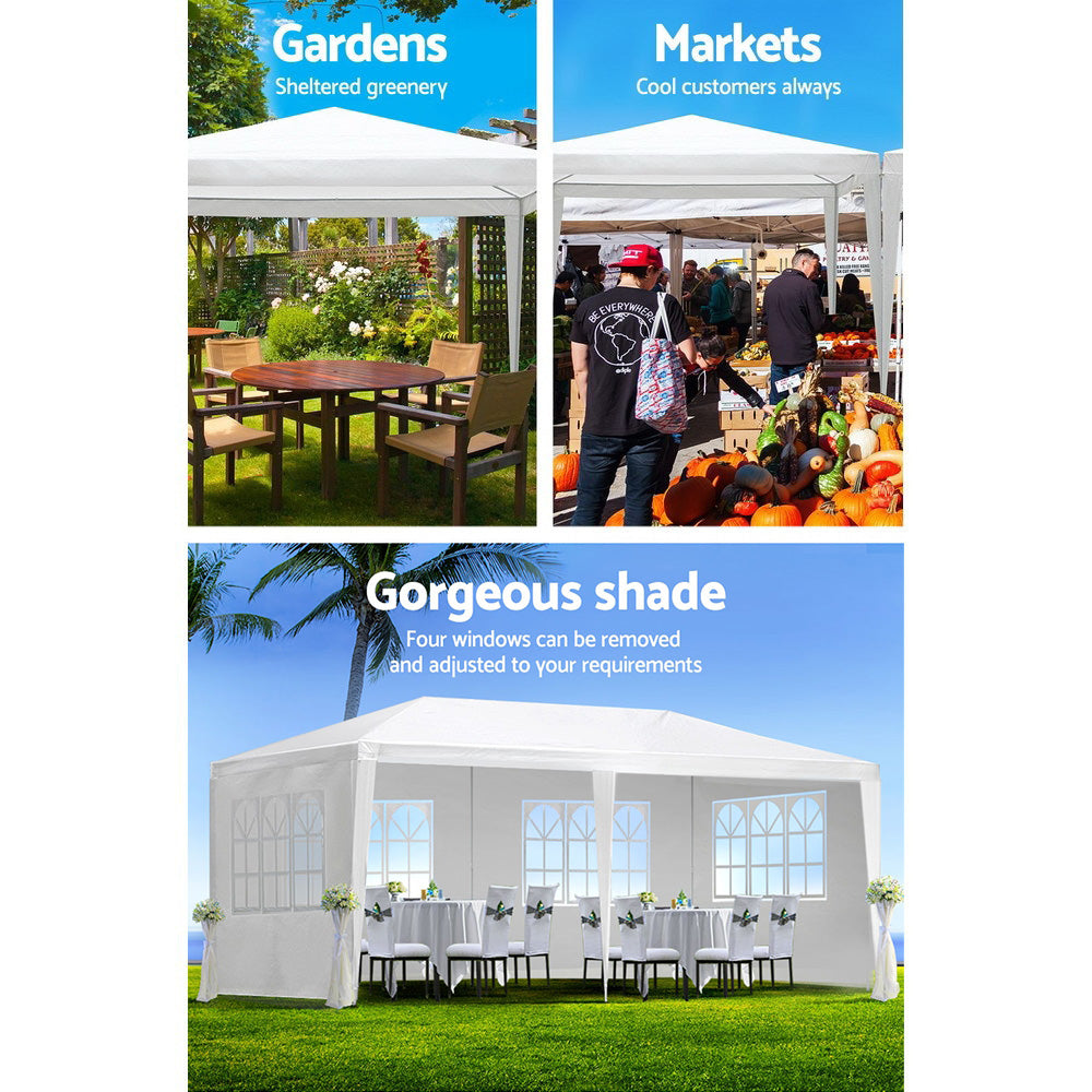 Instahut 3x6m Gazebo Marquee Wedding Party Tent White