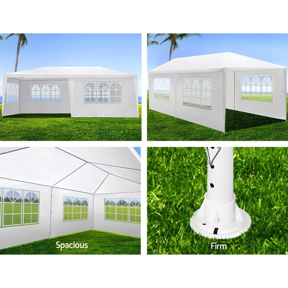 Instahut 3x6m Gazebo Marquee Wedding Party Tent White