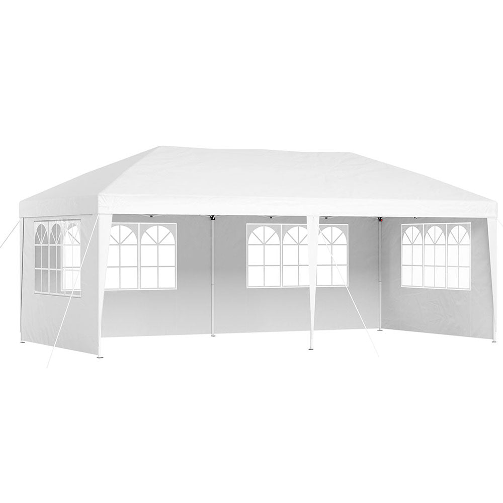 Instahut 3x6m Pop Up Gazebo Wedding Party Tent Canopy White