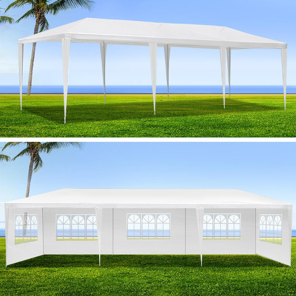 Instahut 3x9m Gazebo Wedding Party Tent White 5-Panel