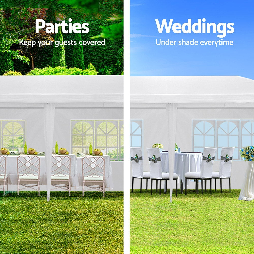 Instahut 3x9m Gazebo Marquee Wedding Party Tent White