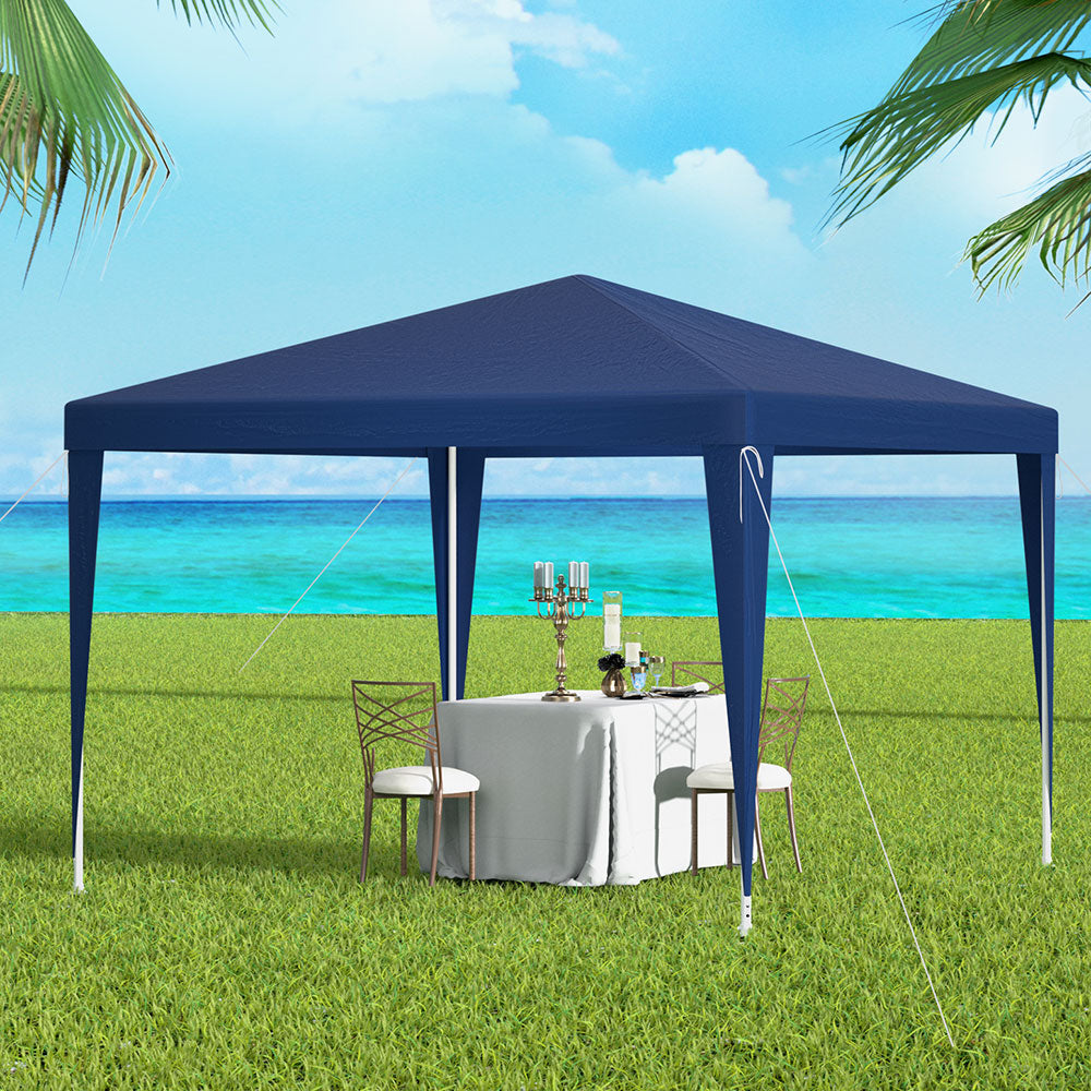 Instahut 3x3m Gazebo Wedding Party Marquee Tent Blue