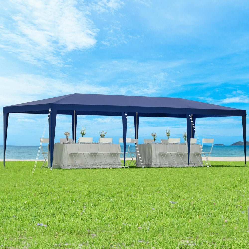 Instahut 3x9m Wedding Gazebo Marquee Tent Blue