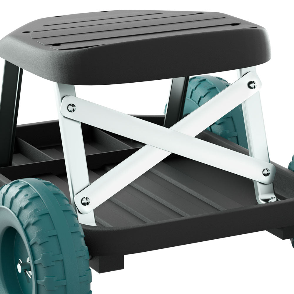 Gardeon Rolling Garden Stool with Wheels 200kg Capacity