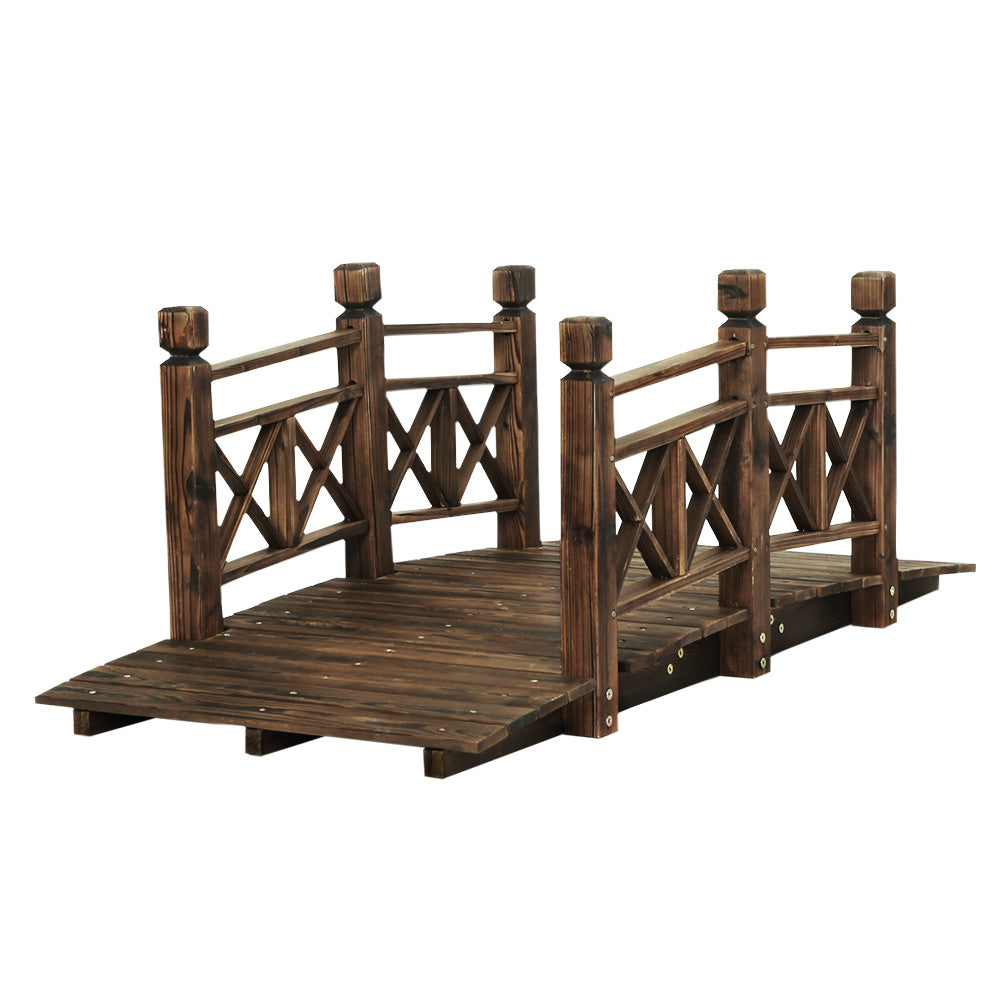 Gardeon 150cm Wooden Garden Bridge Outdoor Ornament