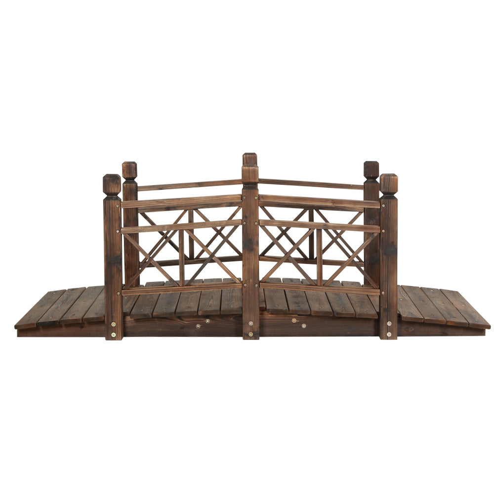 Gardeon 150cm Wooden Garden Bridge Outdoor Ornament