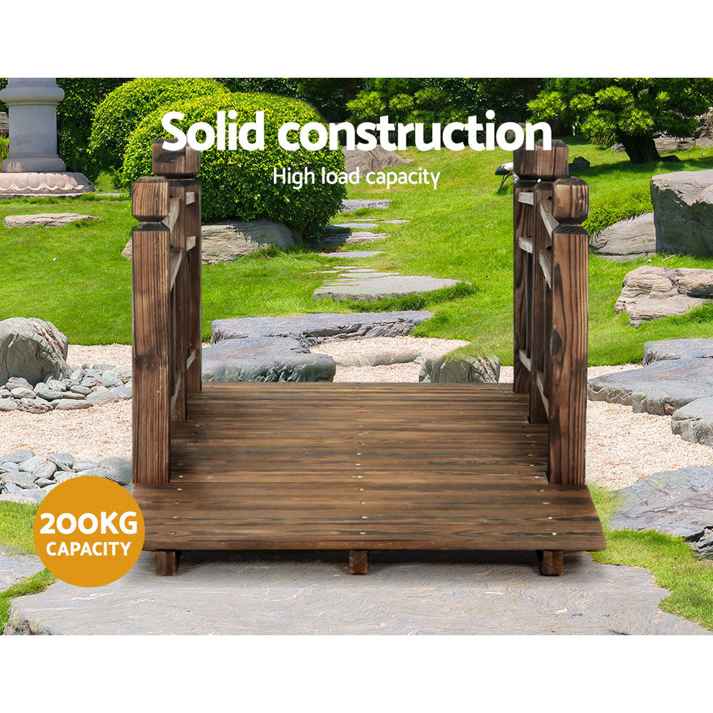 Gardeon 150cm Wooden Garden Bridge Outdoor Ornament