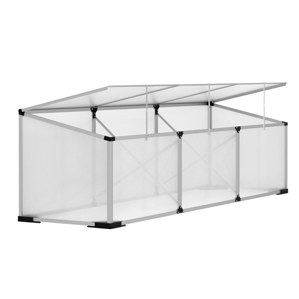 Green Fingers Aluminium Greenhouse 180x50x50CM Polycarbonate