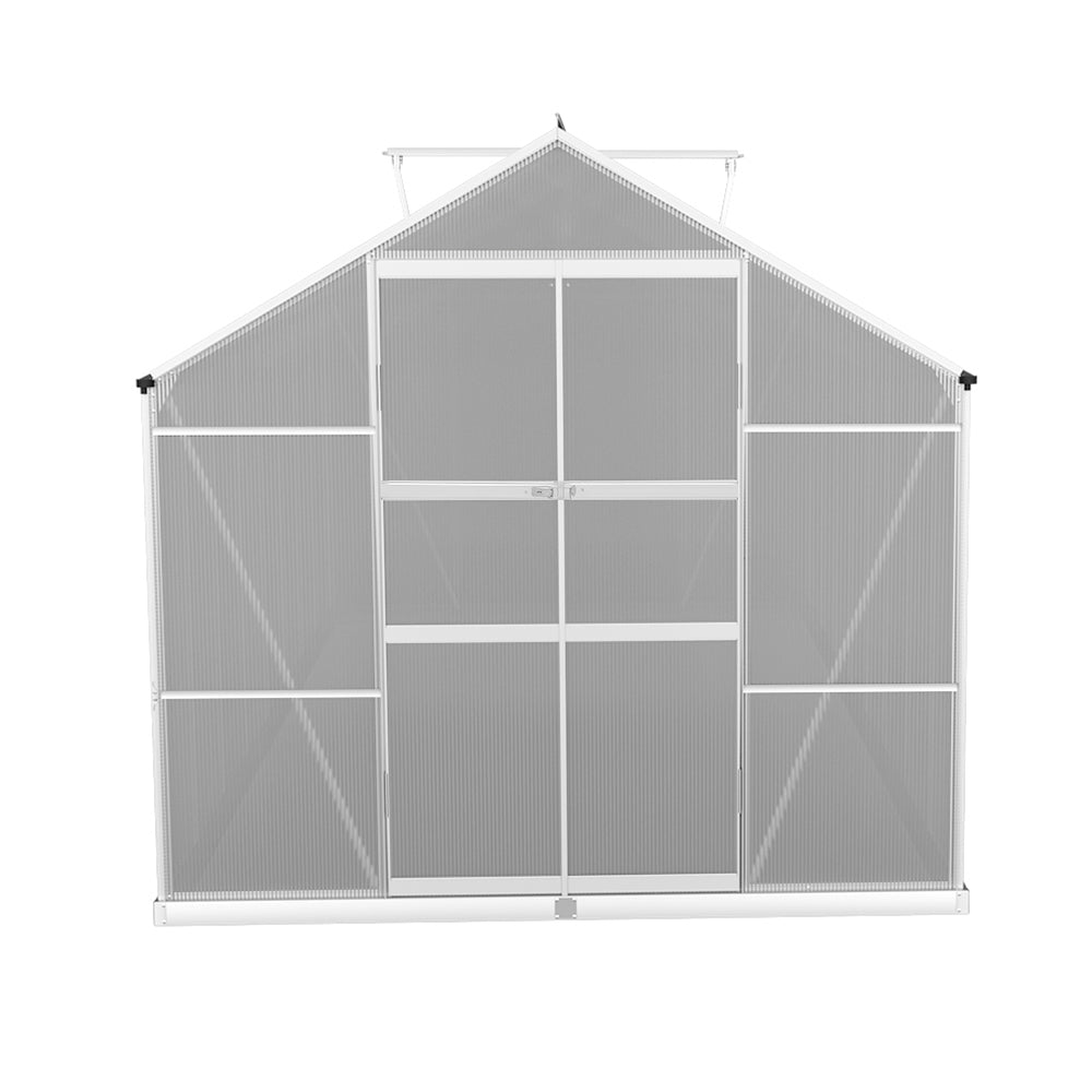 Greenfingers 5.1x2.5M Aluminium Greenhouse Double Doors Garden Shed