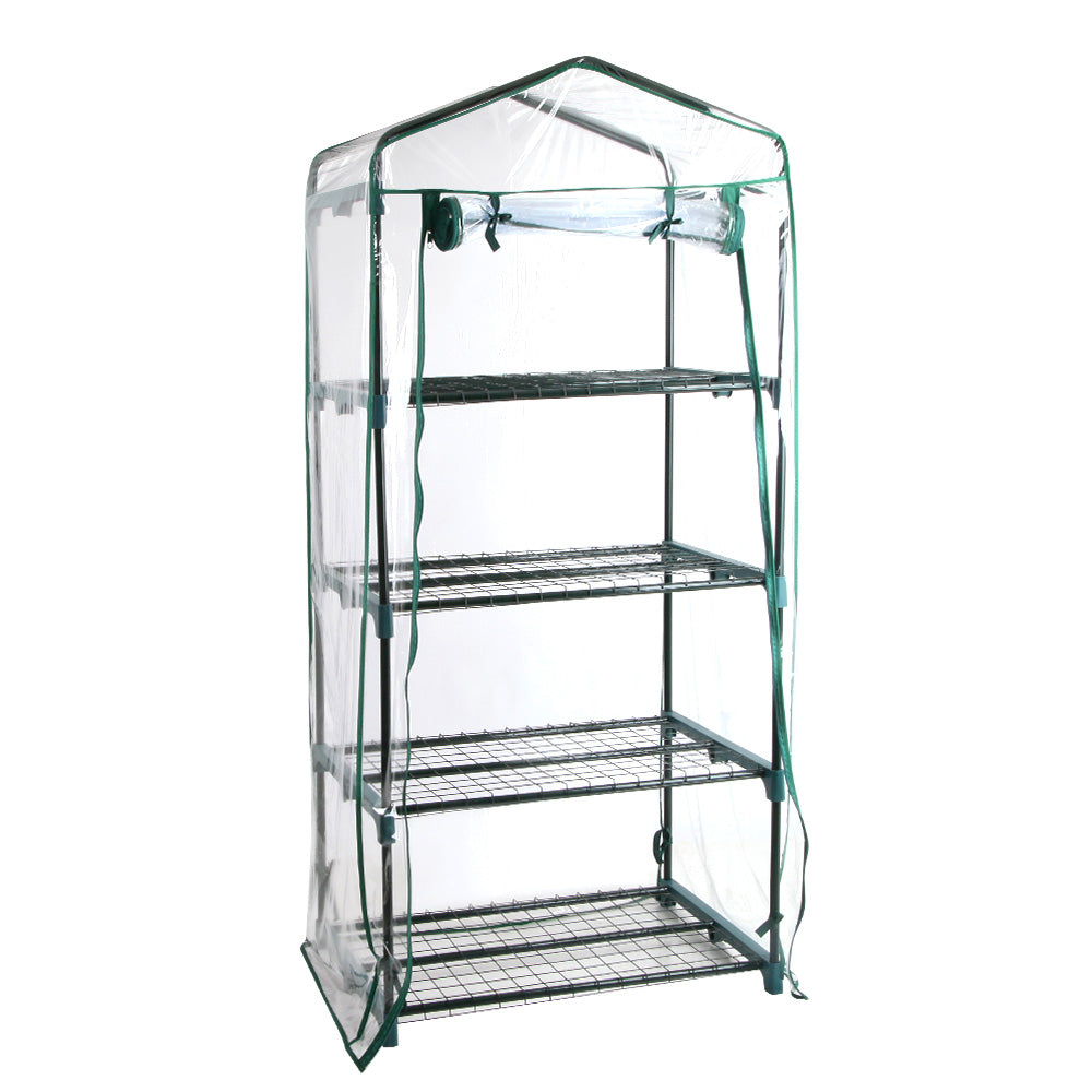 Green Fingers 4 Tiers Greenhouse Garden Bed Planter Box 1.6x0.7x0.5M
