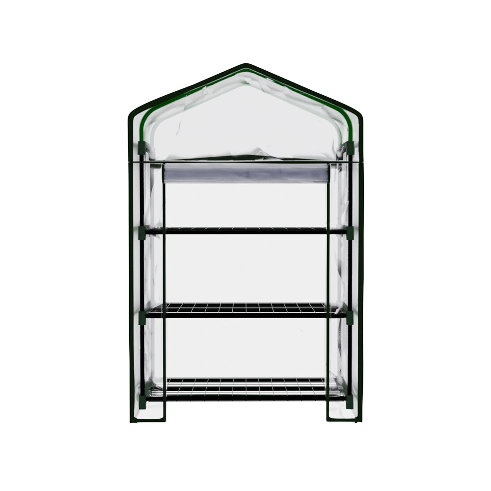Greenfingers 3-Tier Mini Greenhouse Garden Bed Planter Box Green Transparent