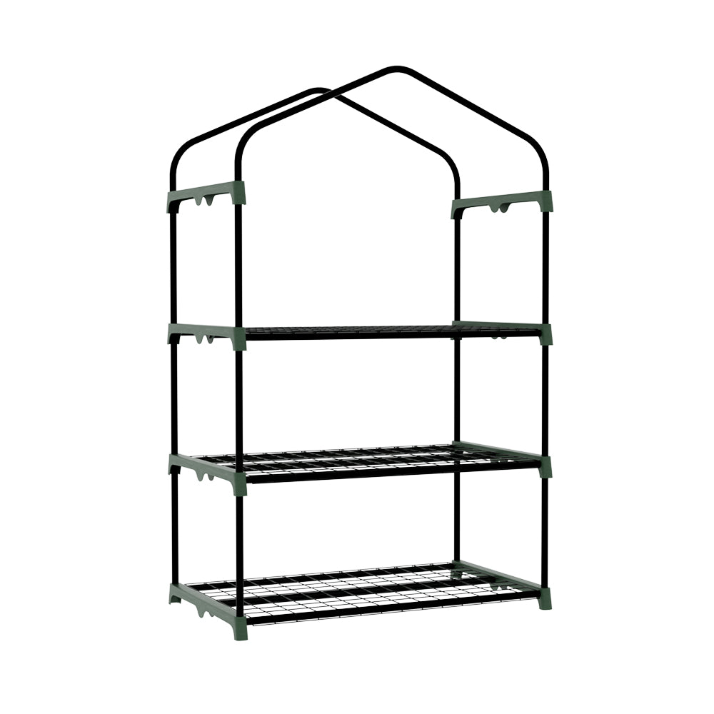 Greenfingers 3-Tier Mini Greenhouse Garden Bed Planter Box Green Transparent