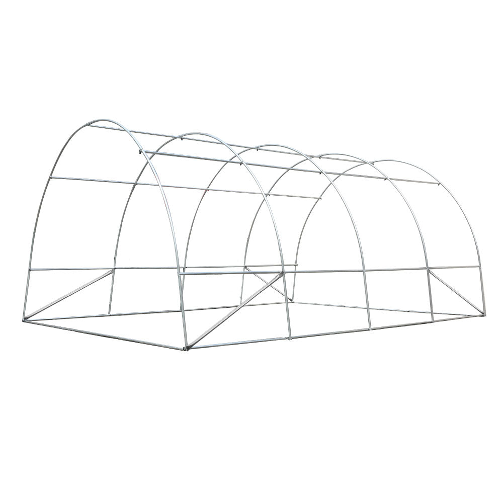 Green Fingers 4x3x2M Walk-In Tunnel Greenhouse Dome Garden Shed