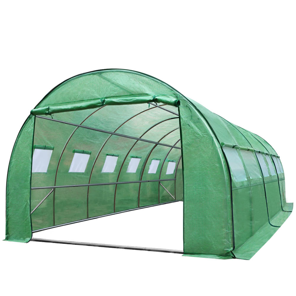 Green Fingers 6x3x2M Walk-In Greenhouse Tunnel Garden Shed Dome