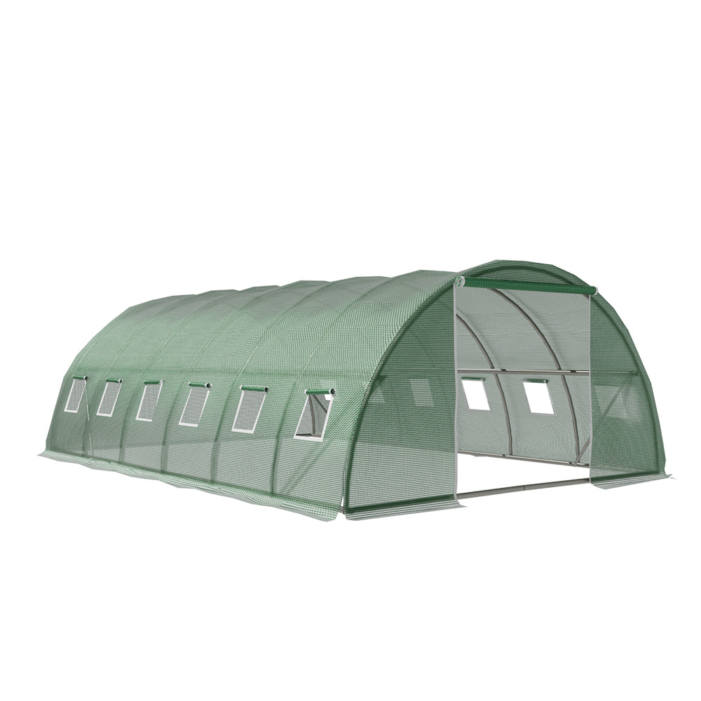 Green Fingers 6x4x2M Walk-In Greenhouse Tunnel Garden Shed Dome