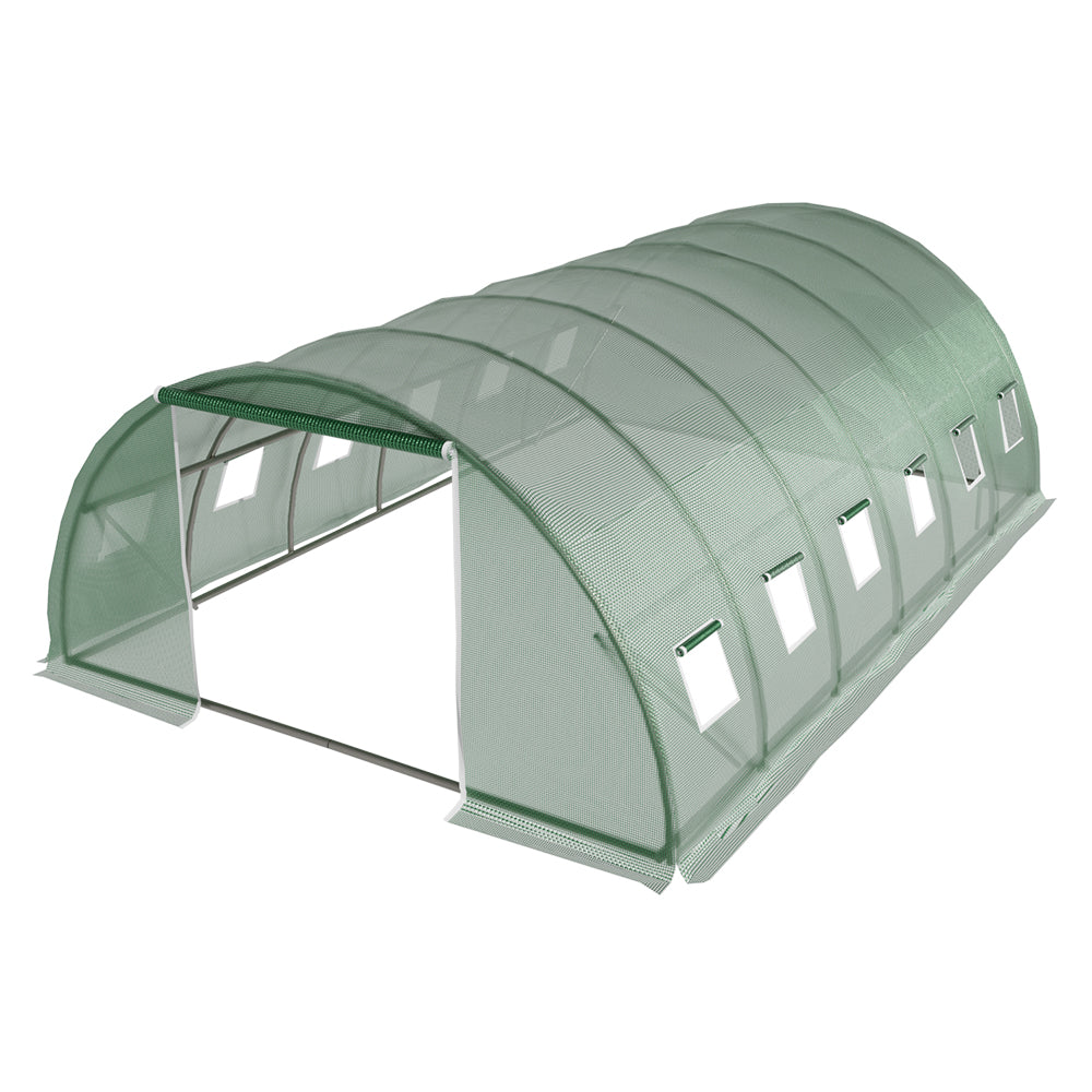 Green Fingers 6x4x2M Walk-In Greenhouse Tunnel Garden Shed Dome