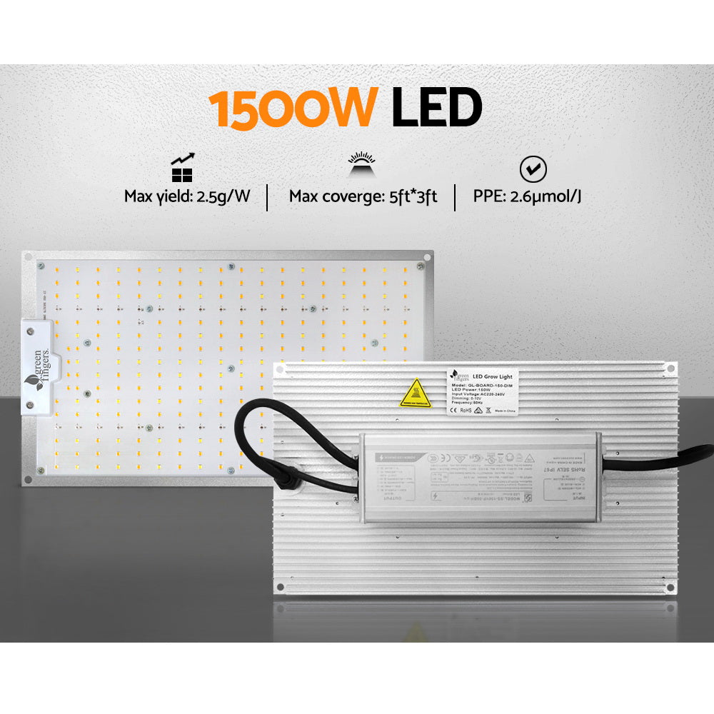 Greenfingers Quantum Board 1500W LED Grow Light Full Spectrum Indoor Plant Smart App