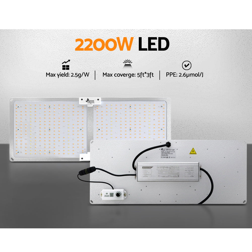 Green Fingers 2200W LED Grow Light Full Spectrum Indoor Plant