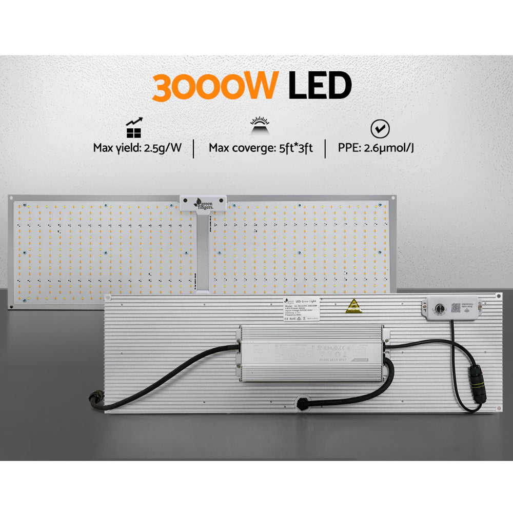 Green Fingers 3000W LED Grow Light Full Spectrum Indoor Plant