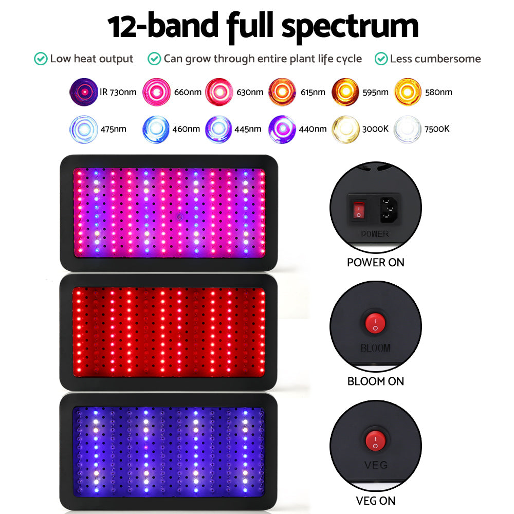 Green Fingers 1200W LED Grow Light Full Spectrum Indoor Plant