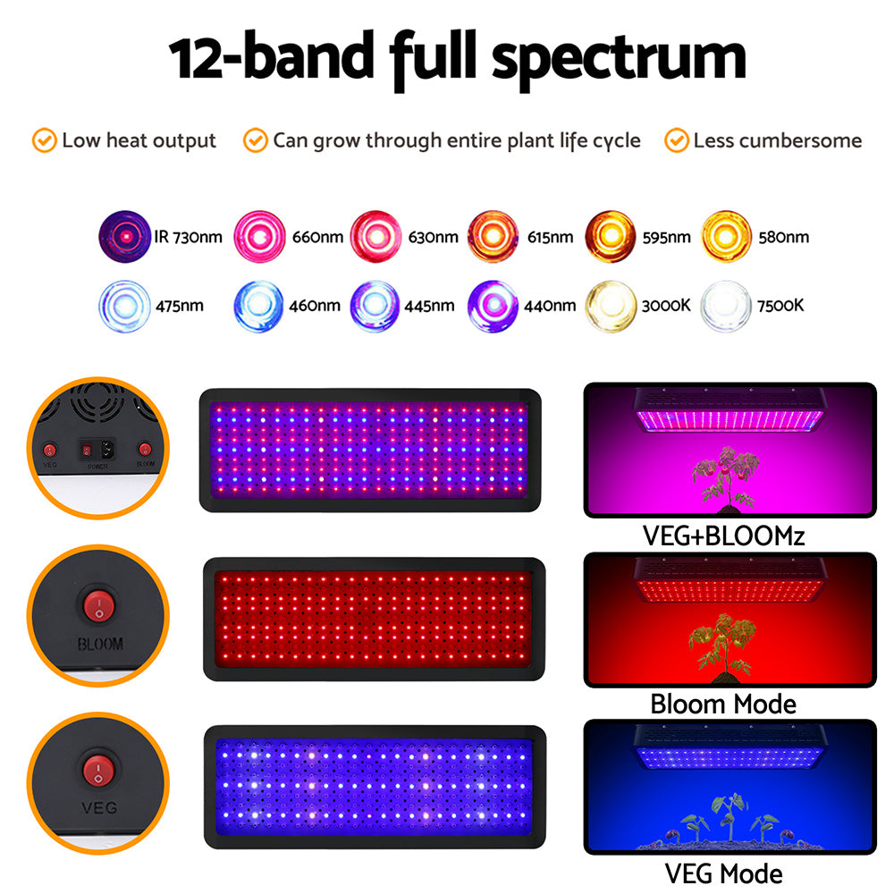Green Fingers 2000W LED Grow Lights Full Spectrum Indoor Plant