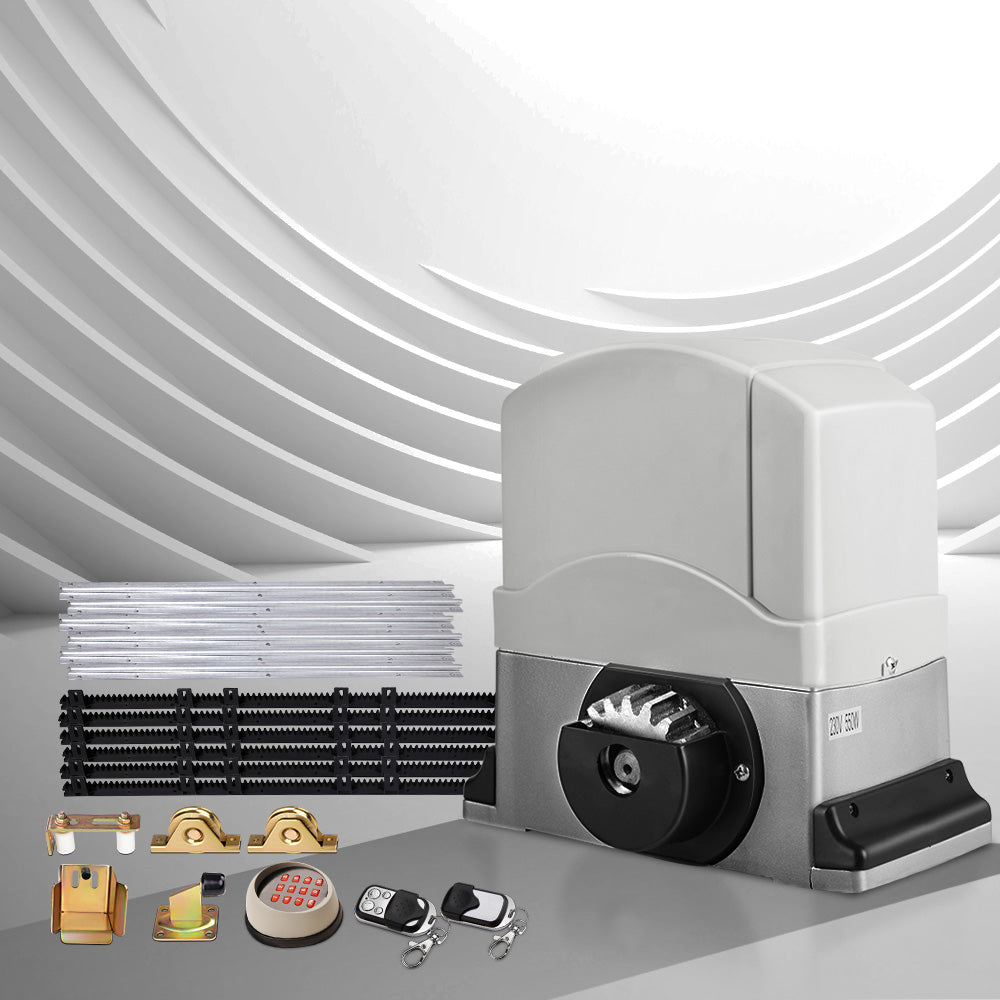 LockMaster Automatic Sliding Gate Opener Kit 1200kg Capacity