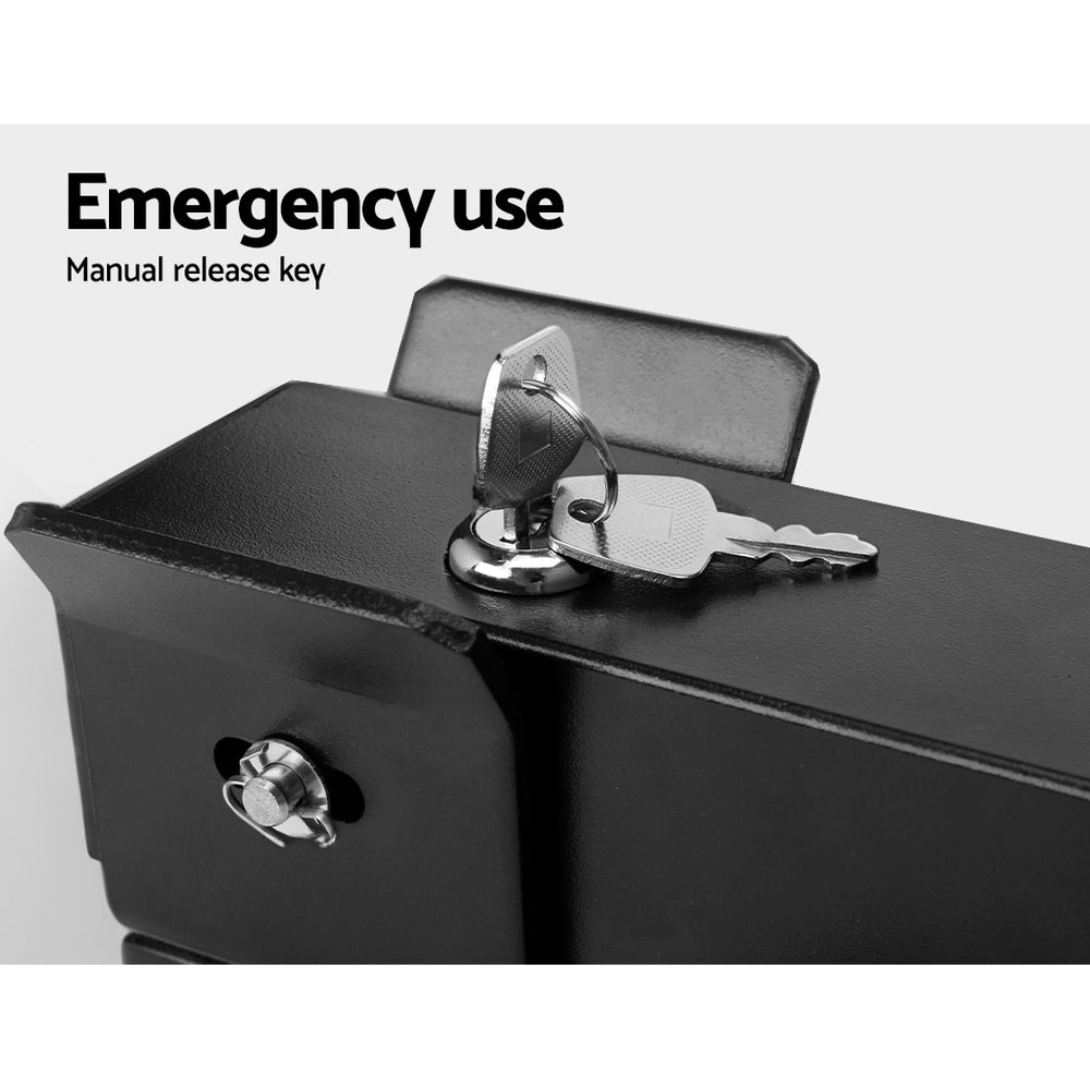 Lockmaster 24V Electric Gate Lock Black IP44 for Swing Gate Opener