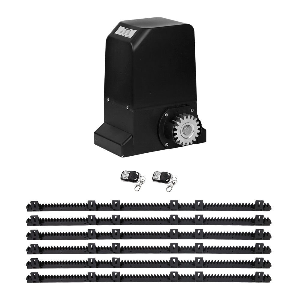 Lockmaster 6m Automatic Sliding Gate Opener Kit 1000kg Capacity