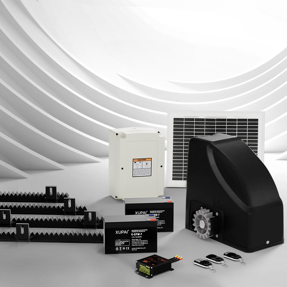 LockMaster Automatic Sliding Gate Opener Kit 600kg 4m Solar