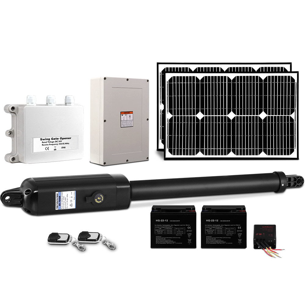 LockMaster Solar Single Swing Gate Opener 600KG 40W