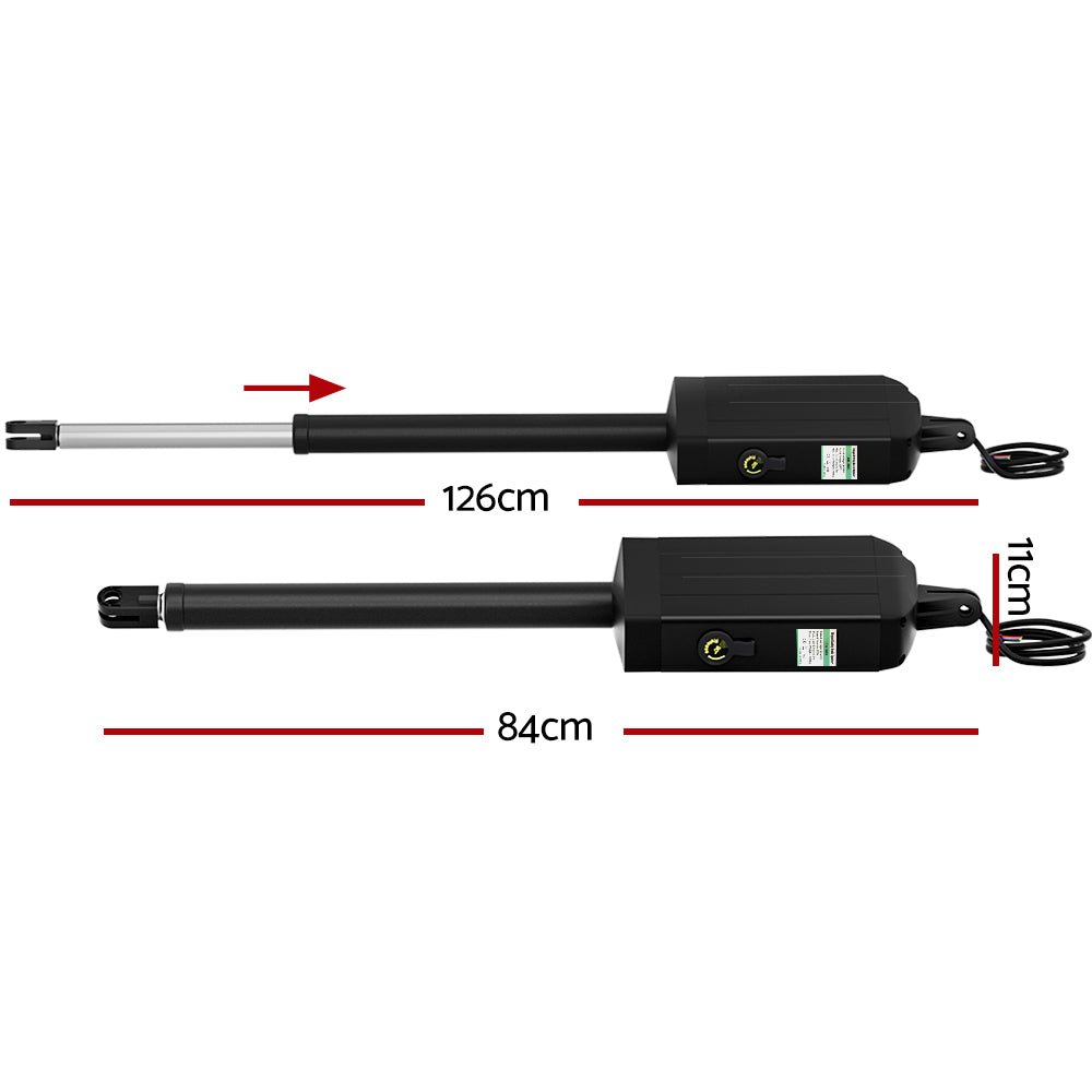 LockMaster Single Swing Gate Opener 20W Solar Automatic 300KG 5M