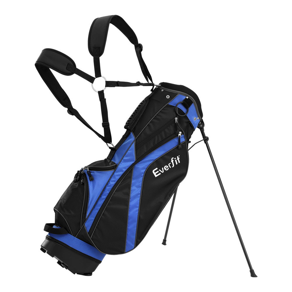 Everfit 6-Way Divider Golf Bag Stand Insulated Black/Blue
