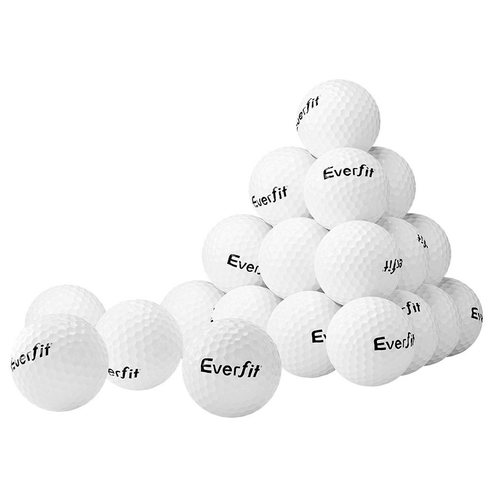Everfit 24-Pack Reusable Distance Golf Balls Dual-Layer Synthetic