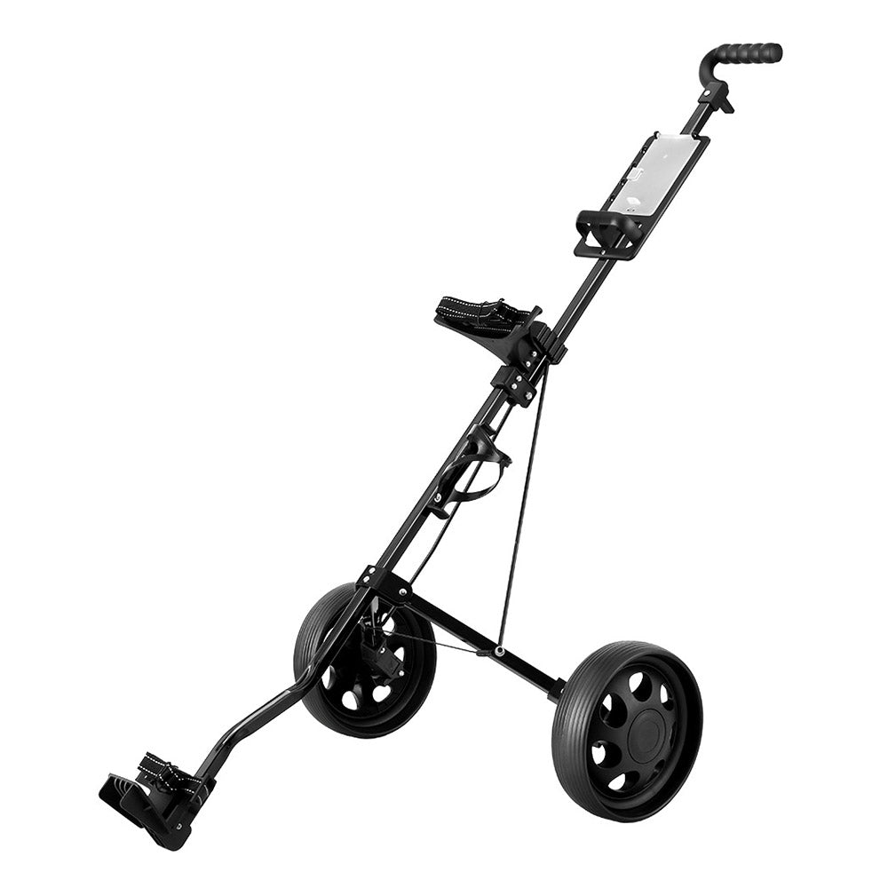 Everfit Golf Buggy 2 Wheel Folding Golf Trolley with Cup Holder