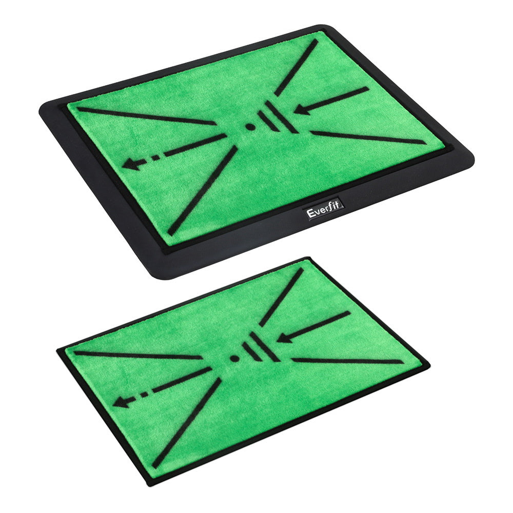 Everfit 44x33cm Golf Hitting Mat Swing Path Feedback Green
