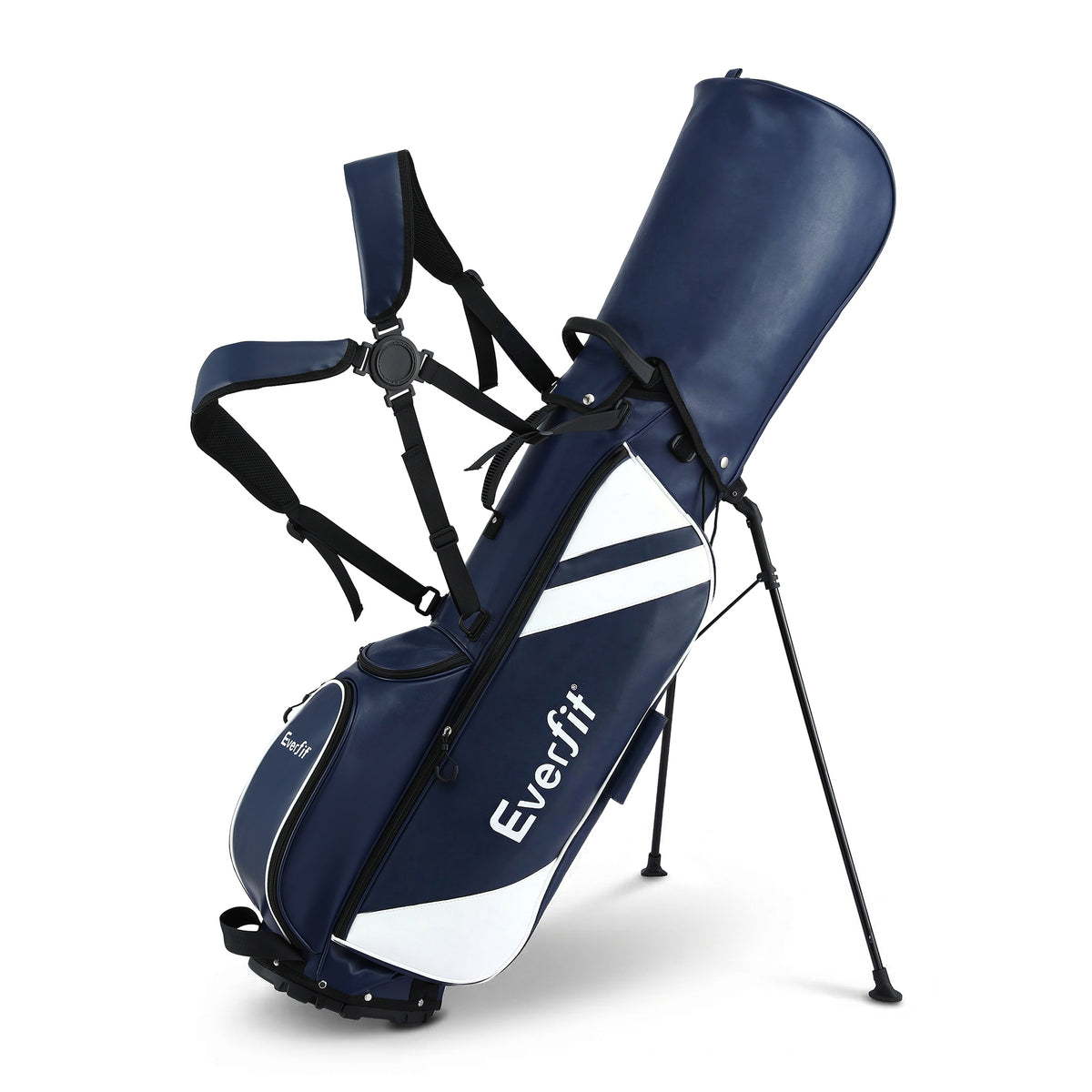 Everfit Lightweight Golf Stand Bag with Dual Strap, Blue