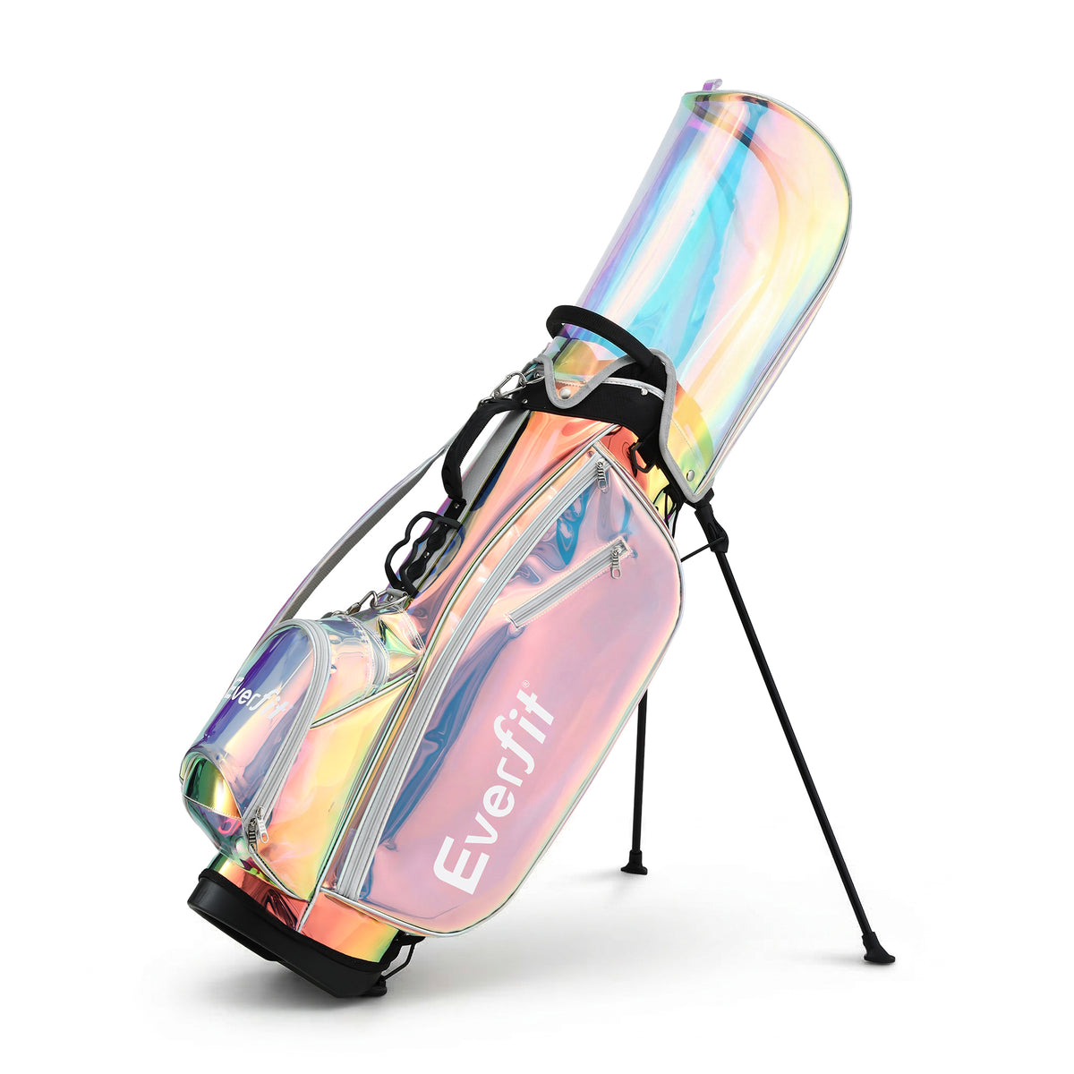 Everfit Lightweight Golf Stand Bag with Dual Straps Holographic