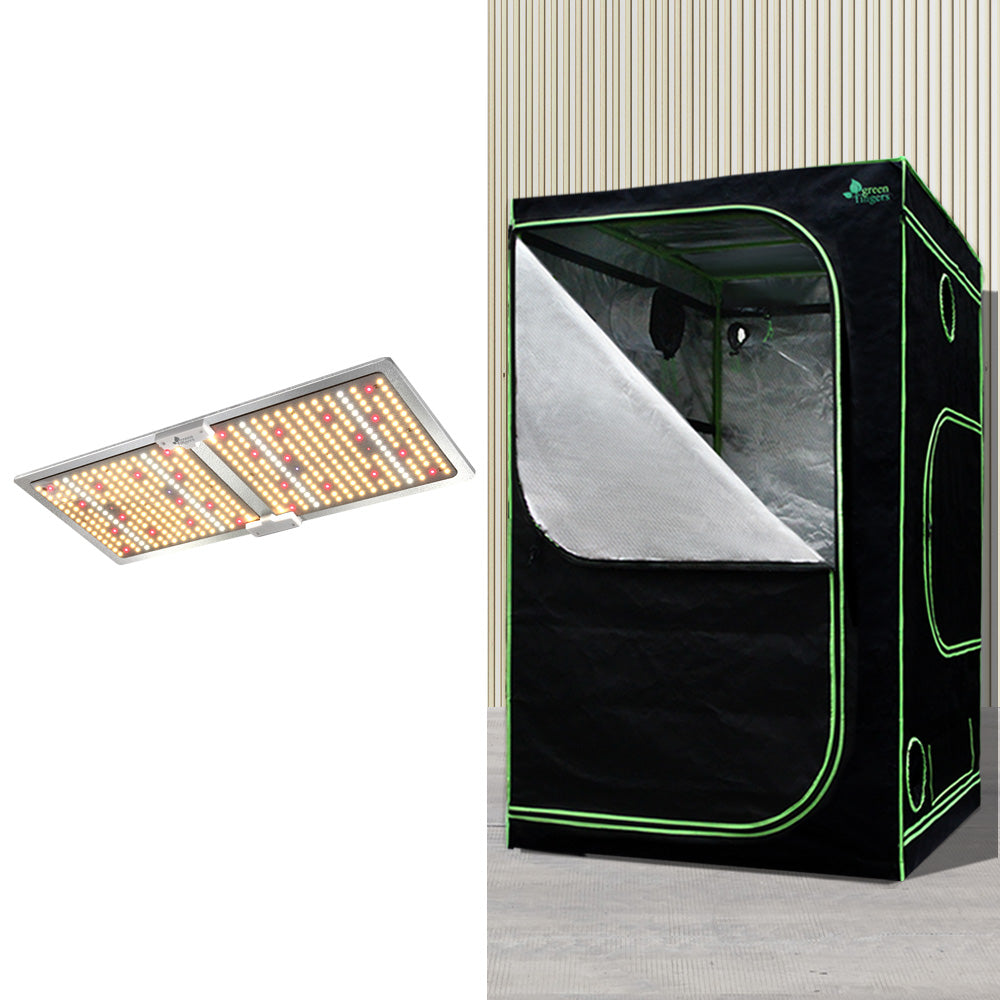 Green Fingers 1x1x2M Grow Tent Kit 2200W LED Full Spectrum