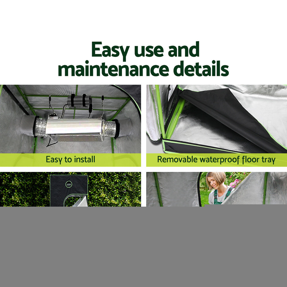 Green Fingers 1x1x2M Grow Tent Kit 4500W LED Full Spectrum