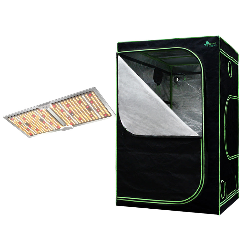 Green Fingers 1.2M x 1.2M x 2M Grow Tent Kit 2200W LED Full Spectrum