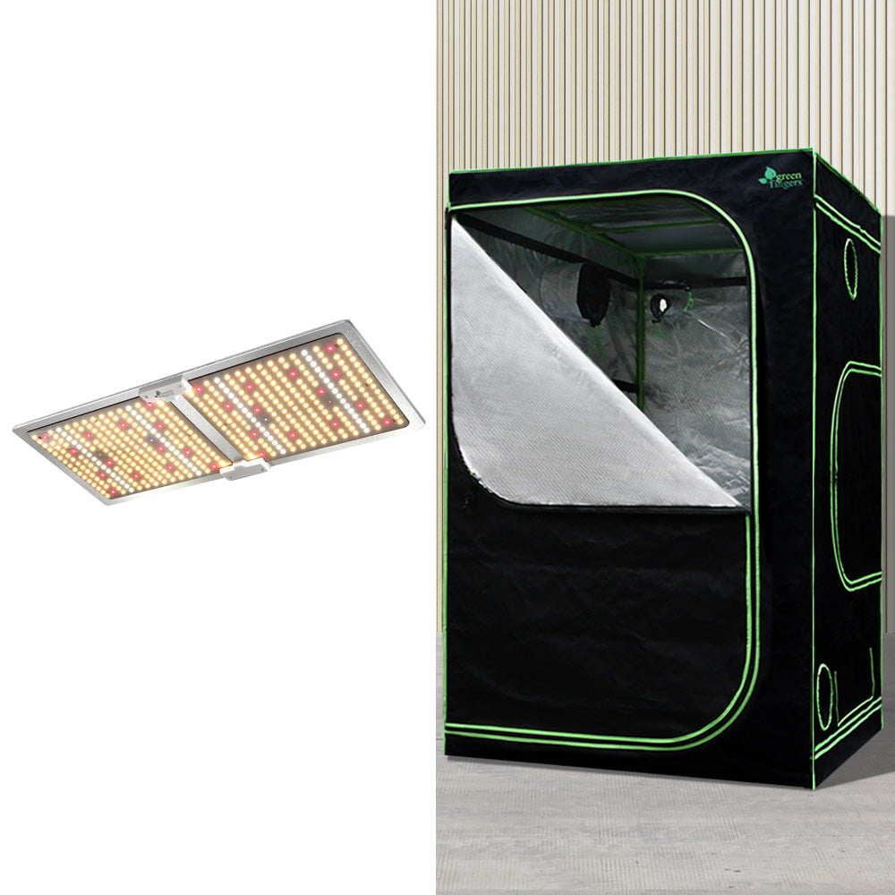 Green Fingers 1.2M x 1.2M x 2M Grow Tent Kit 2200W LED Full Spectrum