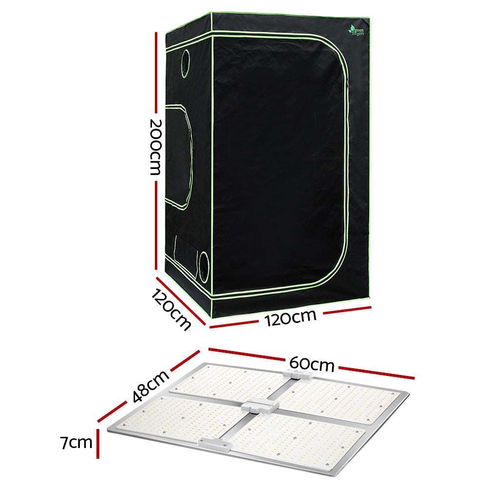 Green Fingers 1.2M Grow Tent Kit 4500W LED Full Spectrum