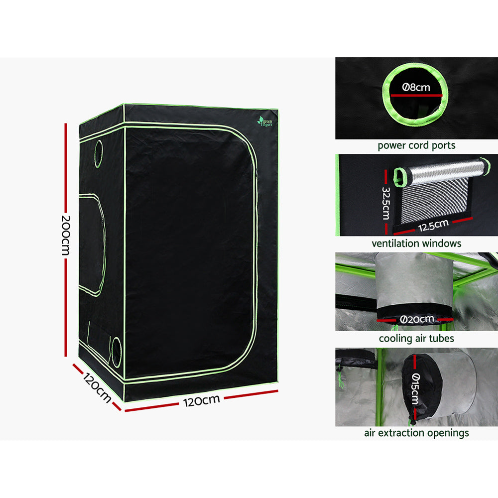 Green Fingers 1.2M Grow Tent Kit 4500W LED Full Spectrum
