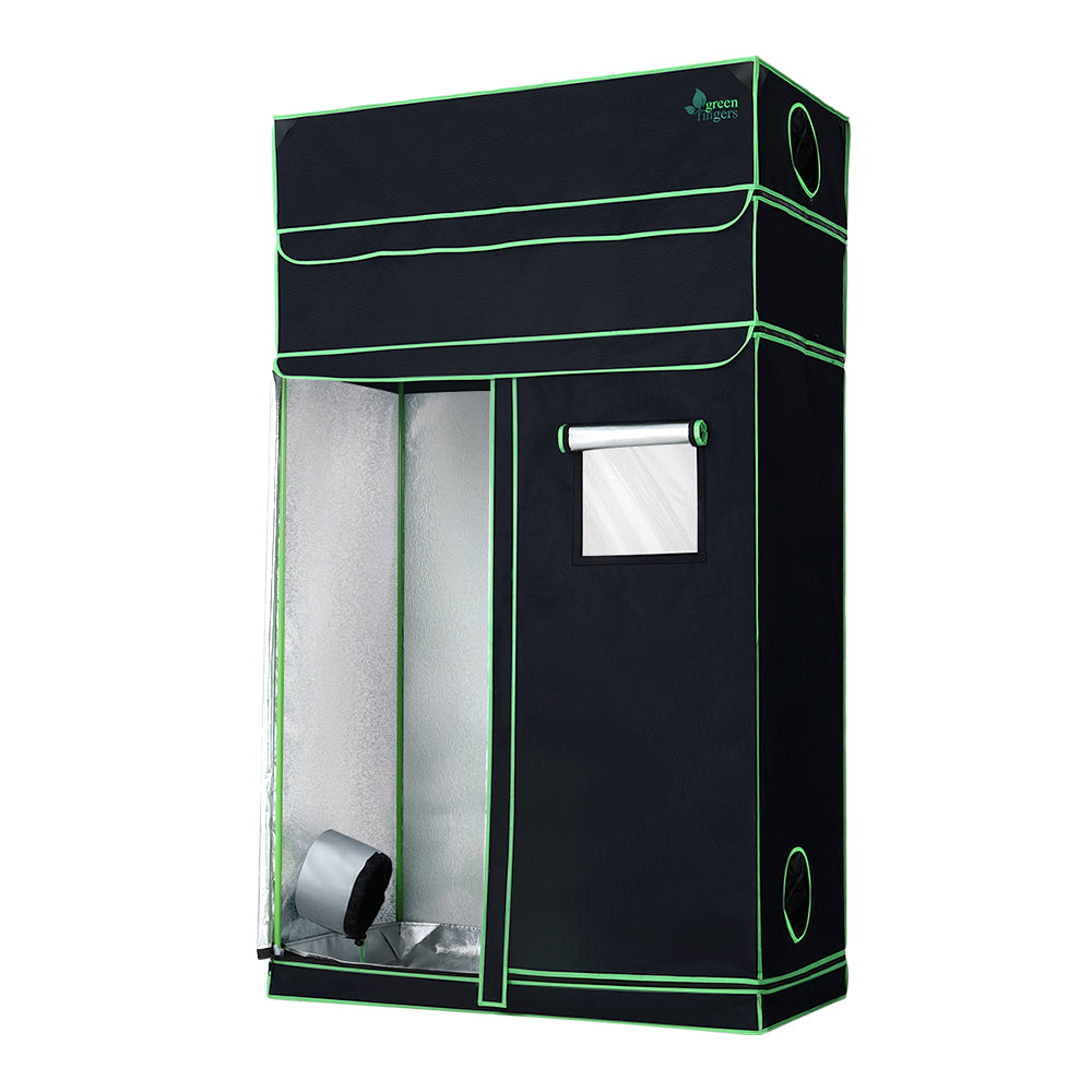Greenfingers 120x60x210CM Adjustable Hydroponics Grow Tent Industrial Grey