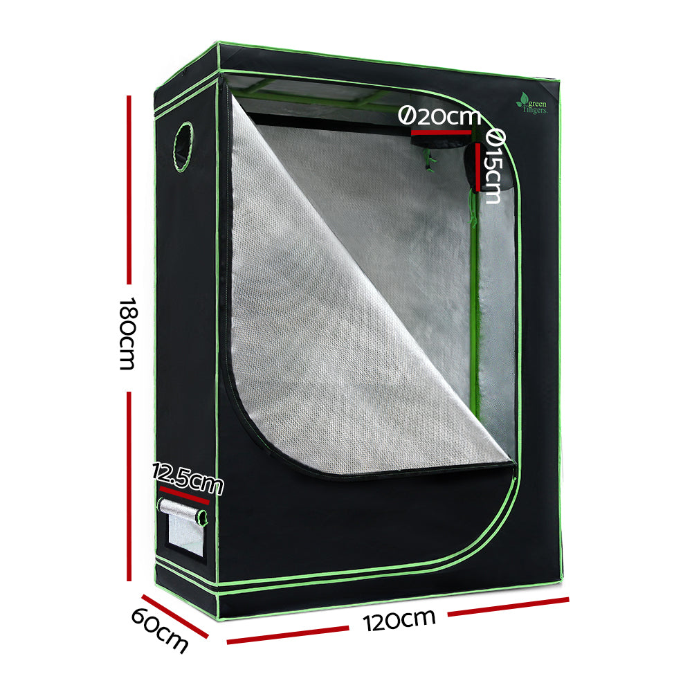 Greenfingers 120x60x180CM Hydroponics Grow Tent 1680D Indoor Plant System